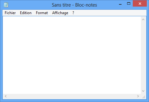 Illustration du bloc-notes Windows